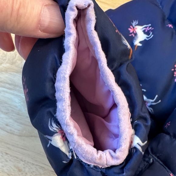 Jumping Beans Purple Unicorn Puffer Jacket - Picture 5 of 11